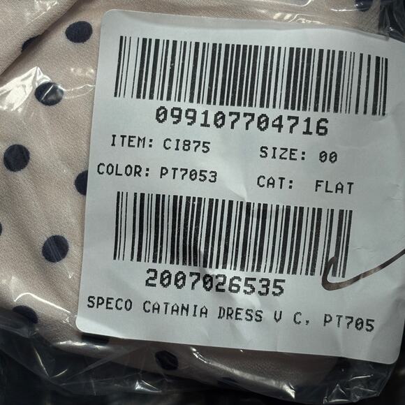 J Crew Collection Maxi Slip Dress 00 NWT Chiffon Dot White Black CI875 J.Crew - Picture 5 of 5